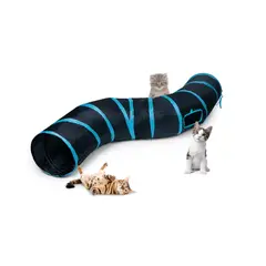 GENERICO - Túnel Plegable Anti rasguños Juguete Para Gatos 1.20 metros de largo
