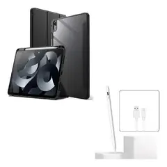 GENERICO - ESTUCHE SMART CASE CRISTAL PARA TABLET XIAOMI REDMI PAD PRO 12.1 + LAPIZ PARA TABLET NEGRO