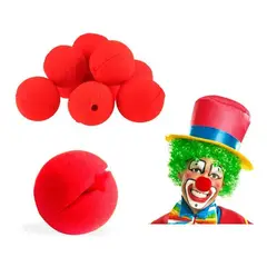 MIELTECH - Nariz De Payaso Espuma Clown Circo X 20 Unidades