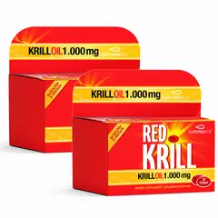 HEALTHY AMERICA - Red Krill Krill Oil 1000 Mg 30 Softgels Suplemento