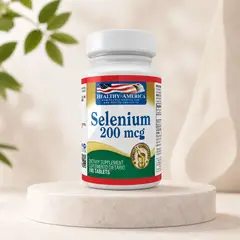 HEALTHY AMERICA - Selenium 200 Mcg 100 Tabletas Suplemento