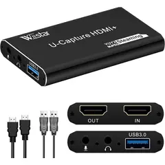 INNOVA - Capturadora De Video Streaming Hdmi 4k 1080p Cmpatible con X box Ps 4
