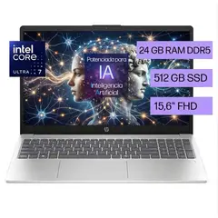 HP - Portátil Intel Core Ultra 7-155h IA Ram ddr5 24gb Ssd 512gb Fhd IA Computador Portátil