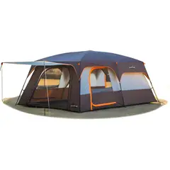AFVENTURA - Carpa Tienda Campaña Familiar 6-8Personas Impermeable marrón