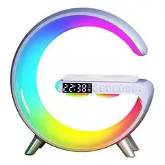 GENERICO - Cargador Inalámbrico Carga Rápida Parlante Lampara Luz Rgb