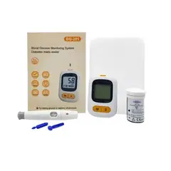 GENERICO - Kit Monitor De Glucosa En Sangre Bg-201 Portátil