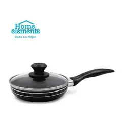 HOME ELEMENTS - Cacerola16 cm Tapa De Vidrio Antiadherente - 299895483