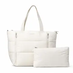 BUFFER FLASK - Bolso Tote Acolchado Cartera Buffer +estuche Organizador 30l
