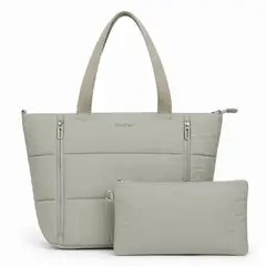 BUFFER FLASK - Bolso Tote Acolchado Cartera Buffer +estuche Organizador 30l