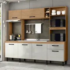 MUEBLES 2020 - Cocina Cuba NaturalBlanco Apagado