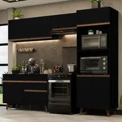 MADESA - Cocina Integral Reims 2.60 m con Encimera Negro 09