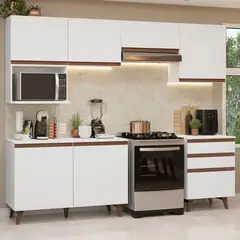 MADESA - Cocina Integral Reims 2.50 m con Encimera Blanco 09
