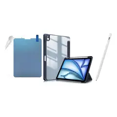 GENERICO - ESTUCHE SMART CASE CRISTAL PARA TABLET XIAOMI REDMI PAD 2 + PAPER LIKE + LAPIZ PARA TABLET NEGRO