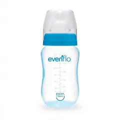 EVENFLO - Biberon Cuello Ancho 9 Onzas Polipropileno Azul -