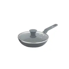 KALLEY - Sartén 24 cm Cerámica Antiadherente con Tapa Vidrio