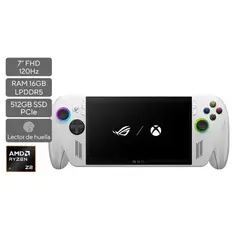 ASUS - Consola 7" ROG XBOX Ally RC73YA - AMD Z2 A - RAM 16GB - 512 GB SSD - Blanca
