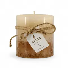 GIO HOME - VELA AROMATICA TRICOLOR CREMA 7.5CM CON AROMA VAINILLA