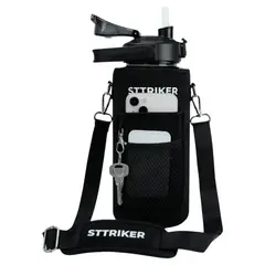 VITTORIA - Termo Sttriker 2l Agua Bolso + Funda Maleta Motivacional Negro