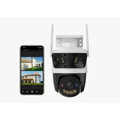 IMOU - Cámara de Seguridad WiFi Exterior Triple Lente 11MP 2K Color Negro