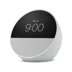AMAZON - Echo Spot 2024 Blanco Glaciar dispositivo inteligente con pantalla compacta