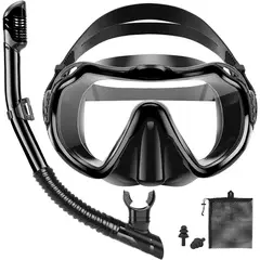 INNOVA - Kit Careta Buceo Gafas Natacion Y Snorkel Profesional
