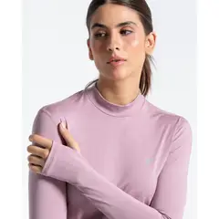 RACKETBALL - Camibuzo Origen Cuello Alto Deportivo, Color Mora Para Mujer