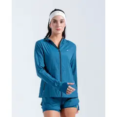 RACKETBALL - Chaqueta Brisa Rompeviento Ultra Liviana, Color Petroleo Para Mujer