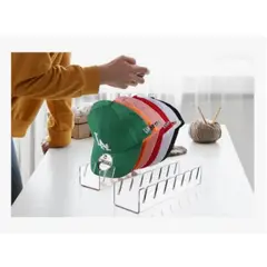 GENERICO - Organizador De Gorras En Acrílico 7 Puestos