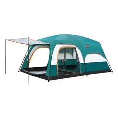 AFVENTURA - Tienda Campaña Tienda Familiar 6-8Personas Impermeable verde