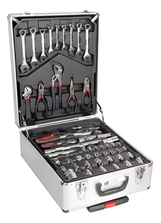 Caja De Herramientas Lumax Tipo Maleta 4 Estantes 477 Piezas