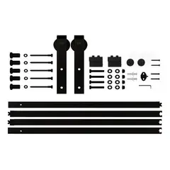 QUICK - Kit Correderas 2mt Para Colgar 1 Puerta Estilo Granero