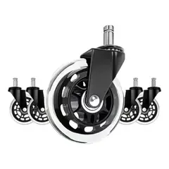 U BUY - Pack 5 Ruedas De Silicona Para Sillas De Oficina Gamer