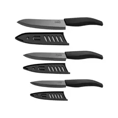 KALLEY - Set x3 Cuchillos Cerámica K-SX3CR