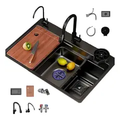 LABALAOS - Combo Lavadero Empotrado80x45cm Acero Inoxidable Fullequipo