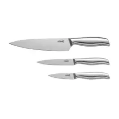 KALLEY - Set x3 Cuchillos Acero Inoxidable K-SX3A