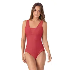 LEONISA - Vestido de baño entero de control fuerte 19A152
