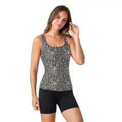 LEONISA - Vestido de baño dos piezas Camiseta y Short 201535N