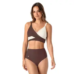 LEONISA - Bikini panty tiro alto / top buen cubrimiento 201561H