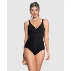 LEONISA - Vestido de baño de control suave drapeado 19A071R