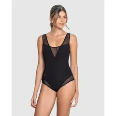 LEONISA - Vestido de baño entero de control fuerte 19A152