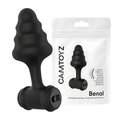 GENERICO - Vibrador Anal Plug Anal Dilatador Con Vibración Texturizado