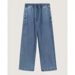 OSTU - Jean Infantil Niña Wide-Leg Marca Color Azul #90168262