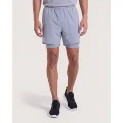 OSTU - Bermuda Para Hombre Biker Interno Marca Gris #60100512