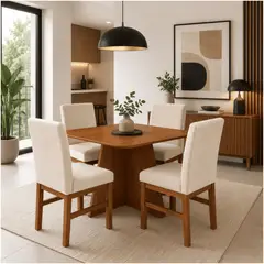 MUEBLES 2020 - Comedor Córcega 4 Puestos