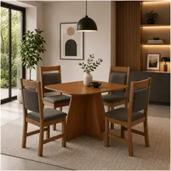 MUEBLES 2020 - Comedor Indonesia 4 Puestos