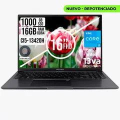 ASUS - Portatil VivoBook Intel Core I5-13420H SSD 1TB RAM 16 GB 16" FHD