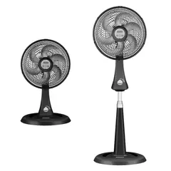 SAMURAI - Ventilador Turbo Silence Compact 2 en 1 Negro