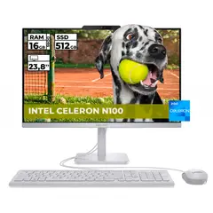 Lenovo - TODO EN UNO A100 INTEL N100 16GB RAM 512GB SSD 24 FHD