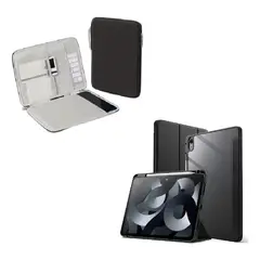GENERICO - ESTUCHE SMART CASE CRISTAL PARA TABLET XIAOMI REDMI PAD PRO 12.1 + FUNDA PARA TABLET NEGRO