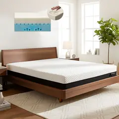 TECHCONFORT - Colchón Doble Espuma Memory Foam Aireación 140x190